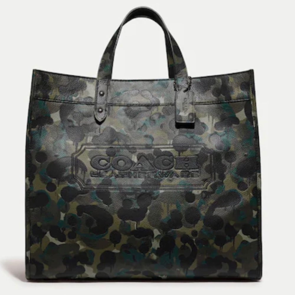Coach camo tote bag